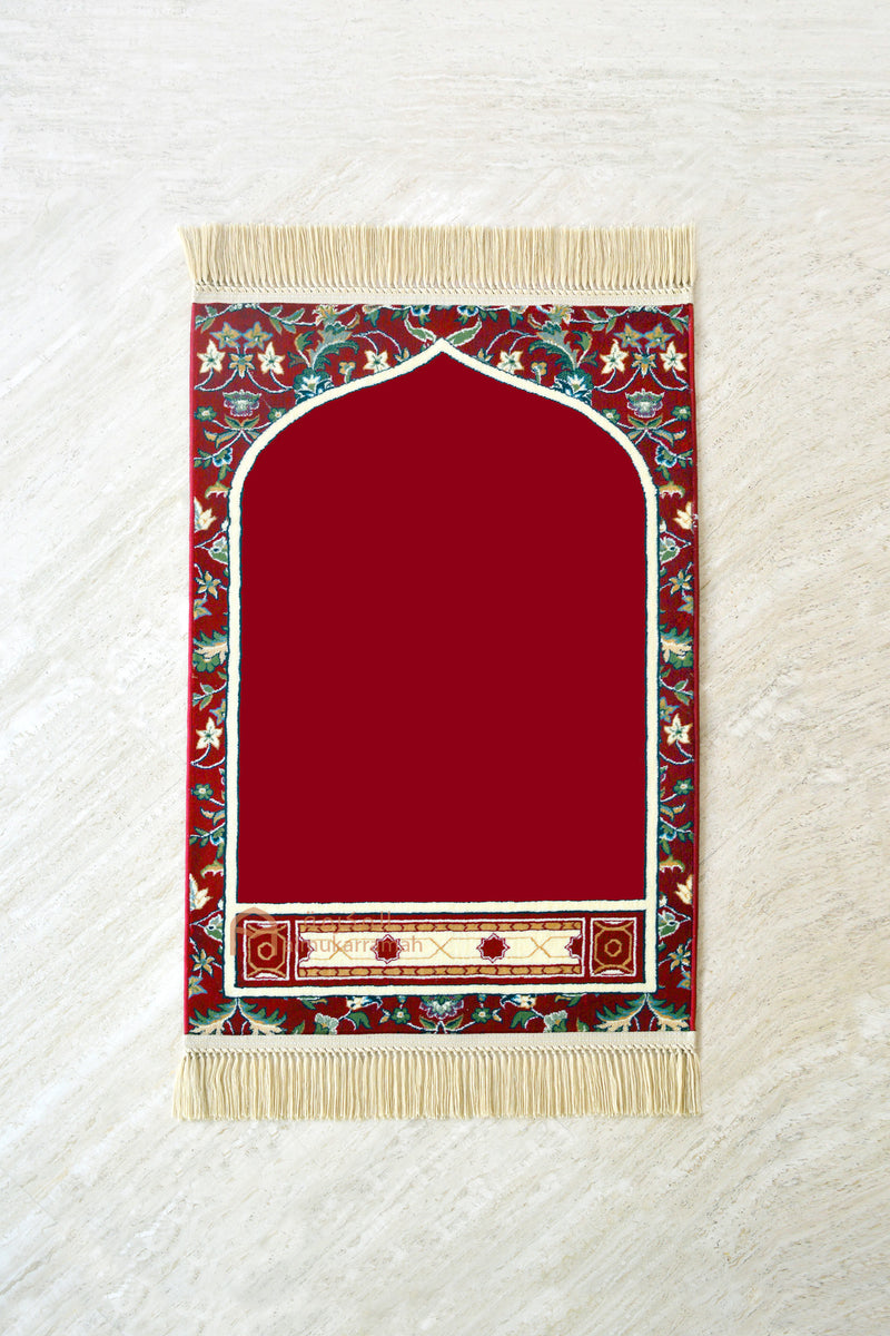 Makkah imam prayer mat - Red color