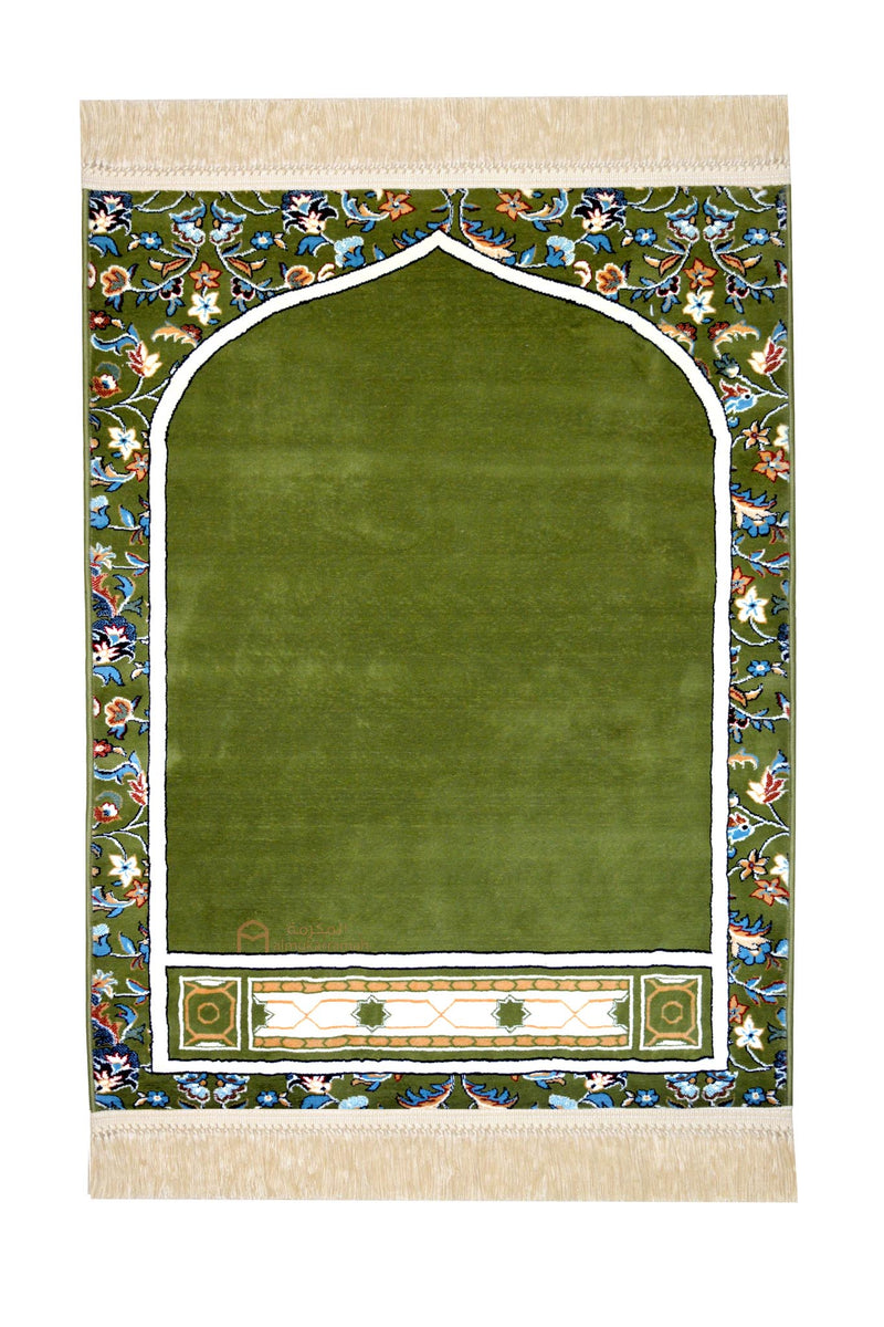 Makkah imam prayer mat - green color XL size